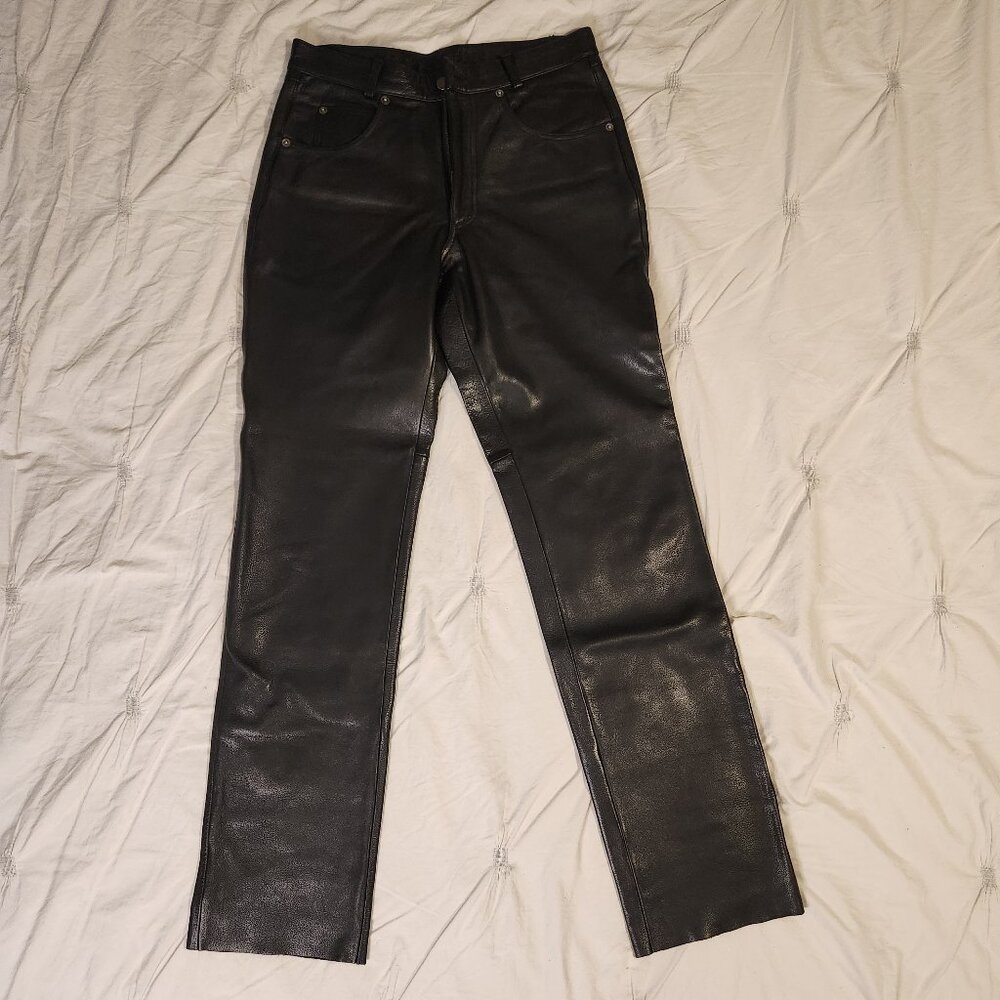 Whet Blu Black Leather Pants